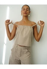 LNA BRANDY CHECK TOP