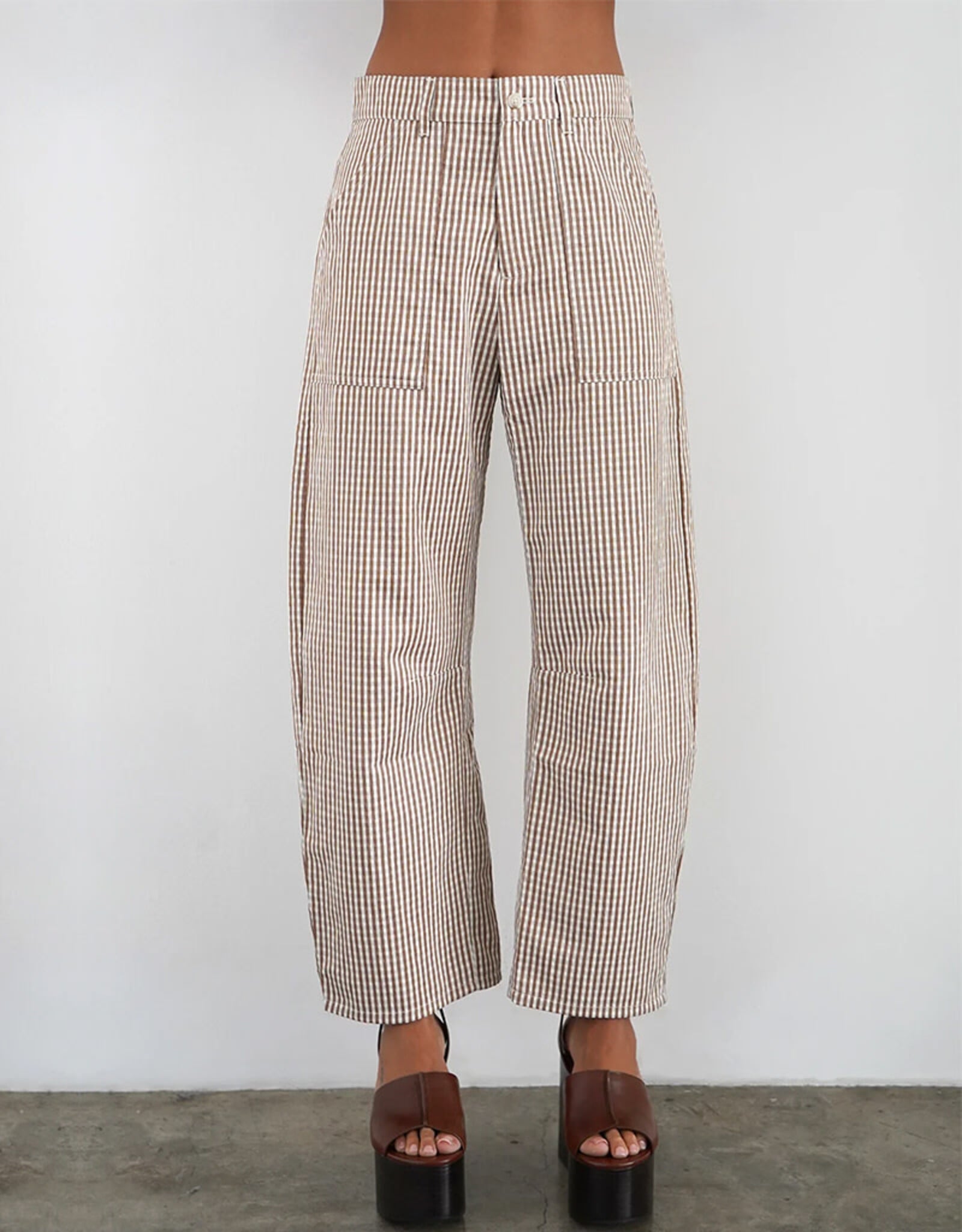 LNA CROSS CREEK CHECK PANT