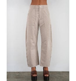 LNA CROSS CREEK CHECK PANT