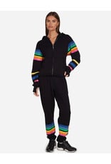 LAUREN MOSHI HEZLY BUTTERFLY STRIPES ZIP HOODIE