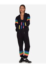 LAUREN MOSHI HEZLY BUTTERFLY STRIPES ZIP HOODIE