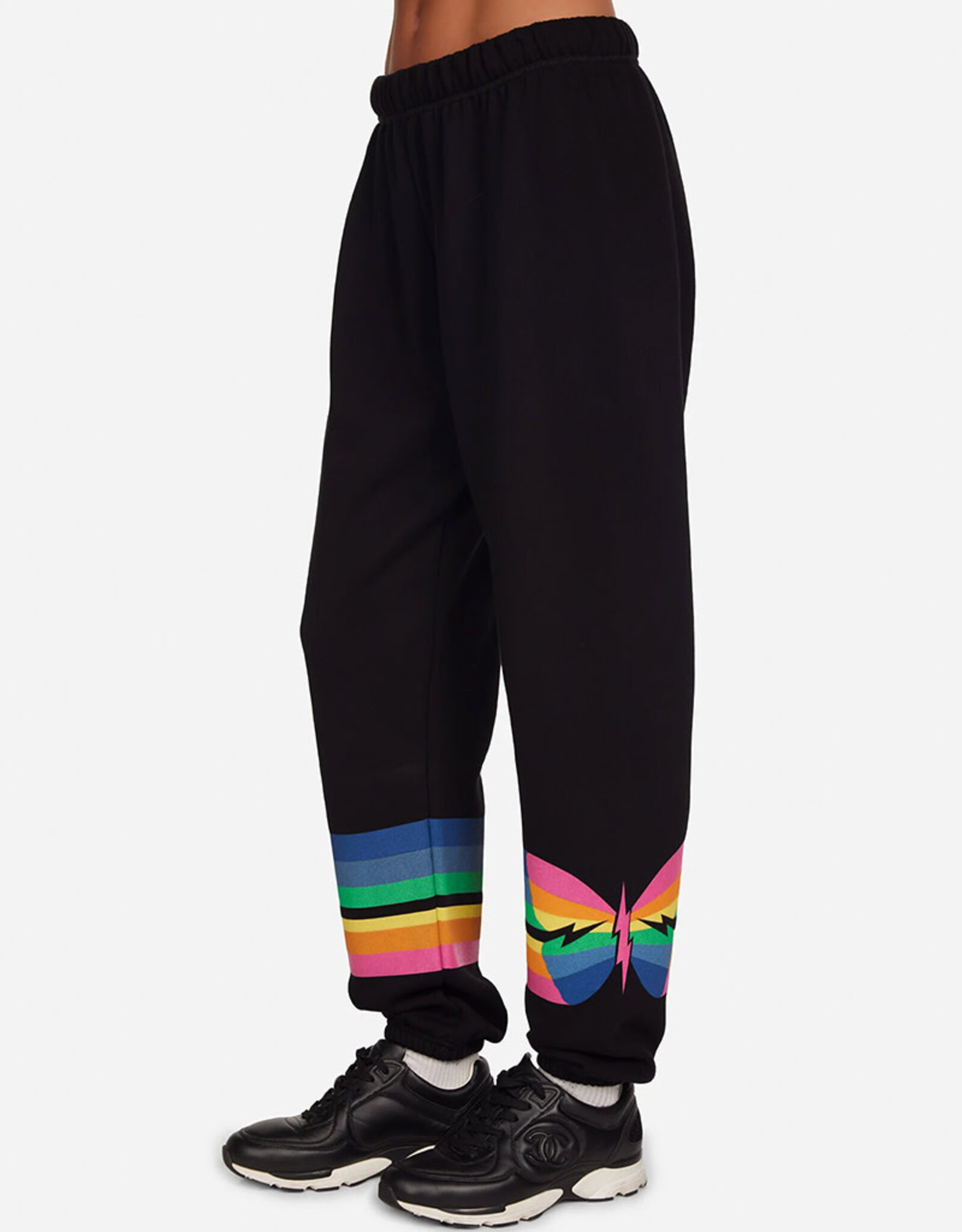 LAUREN MOSHI TANZY BUTTERFLY STRIPES SWEATPANT