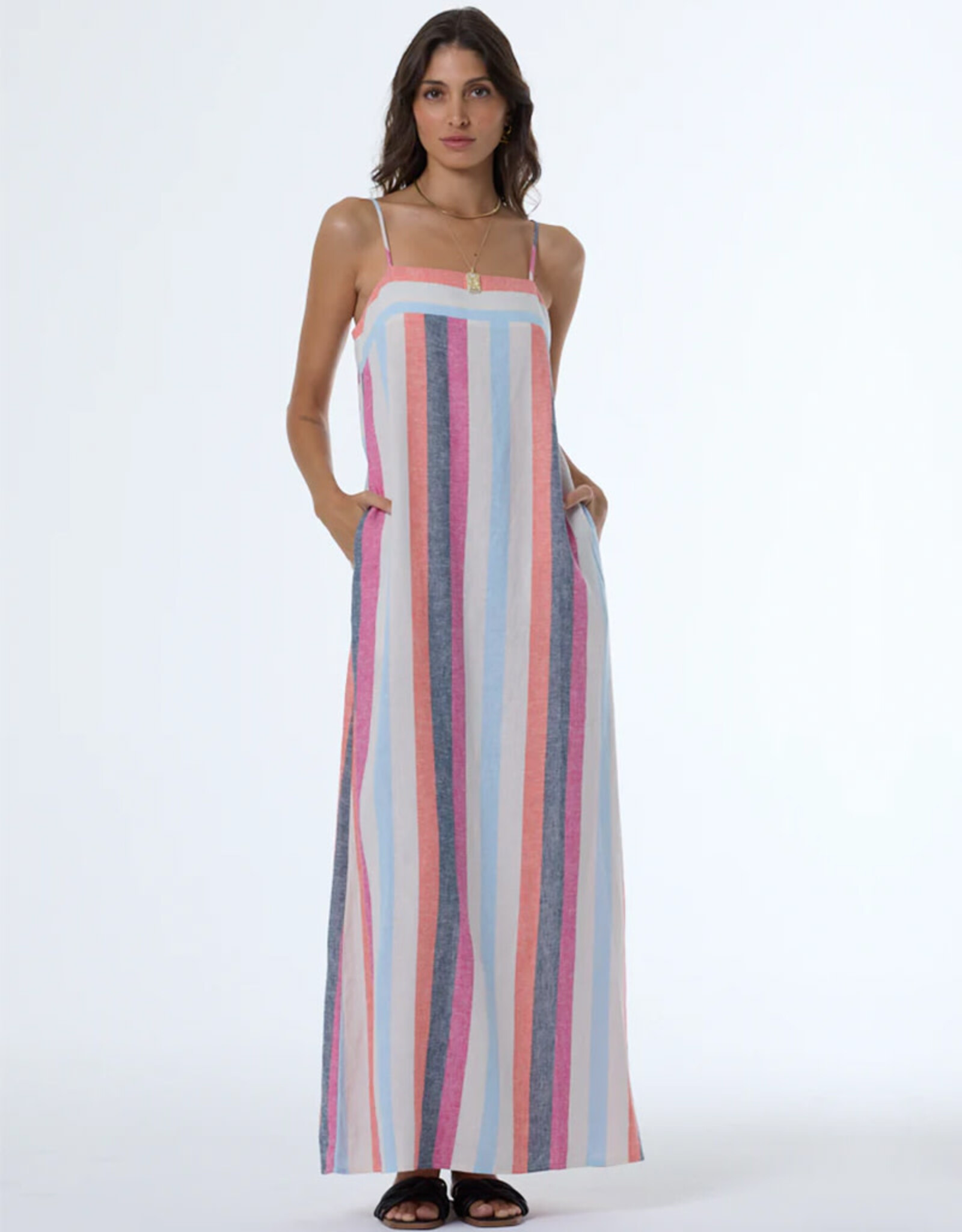 YOUNG FABULOUS & BROKE PARK SLOPE CIRCUS STRIPE DRESS