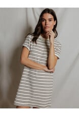 PERFECT WHITE TEE NELLA TERRY SS CREW TEE DRESS