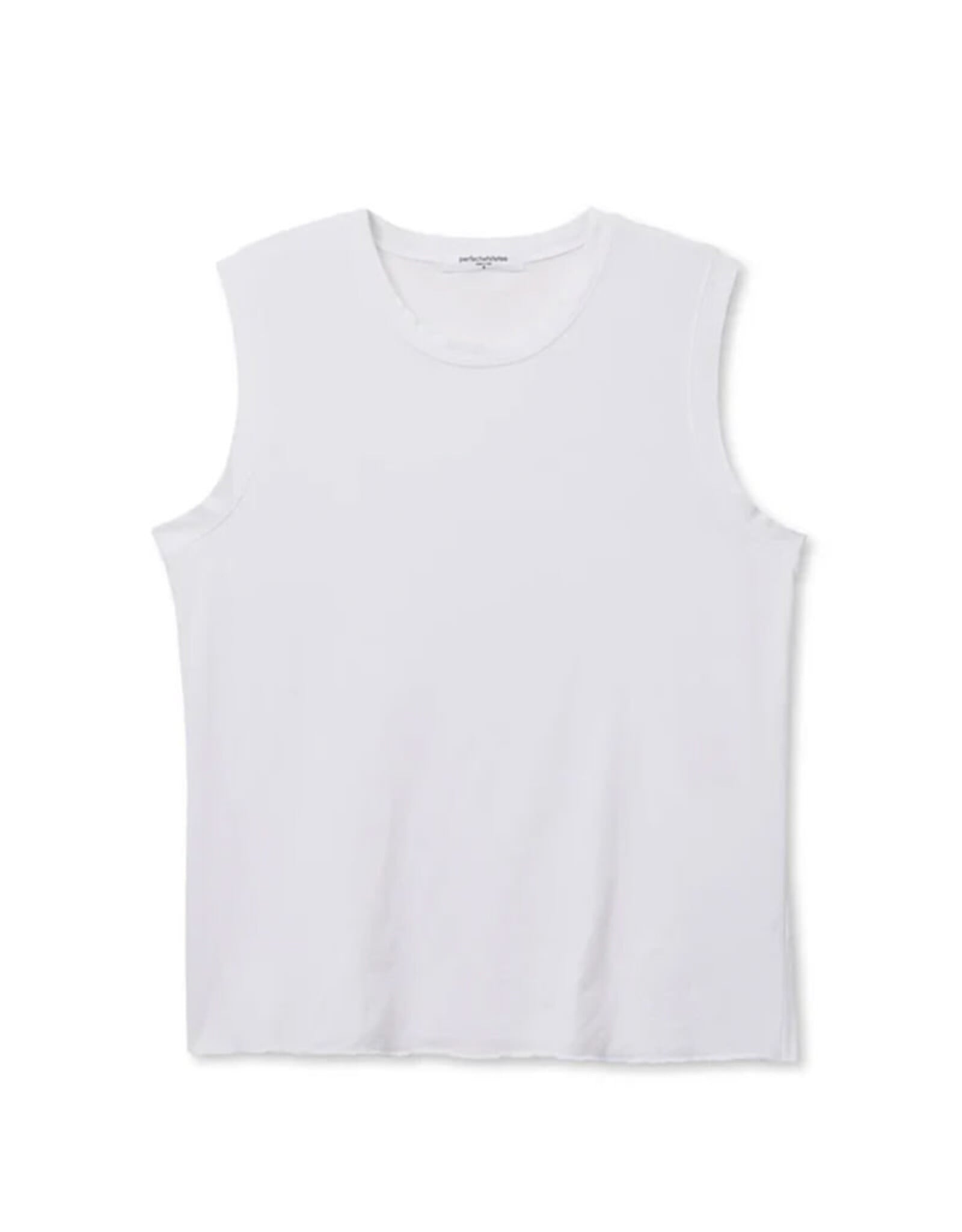 PERFECT WHITE TEE FAYE SLEEVELESS CREW NECK