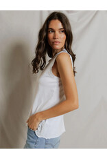 PERFECT WHITE TEE FAYE SLEEVELESS CREW NECK