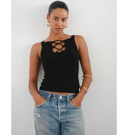 LNA REGI LACE UP RIB TANK