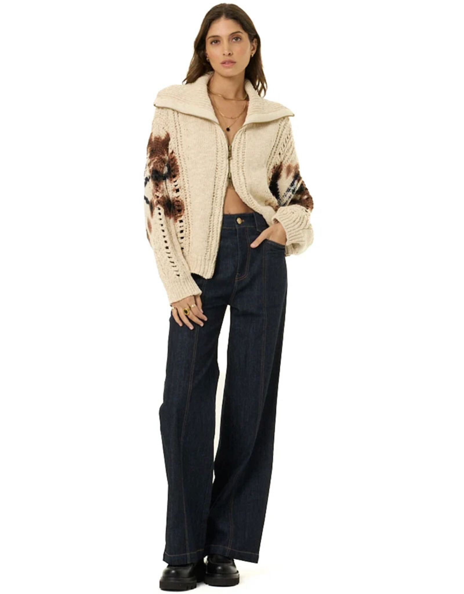 YOUNG FABULOUS & BROKE MANEA ZIP UP CARDI