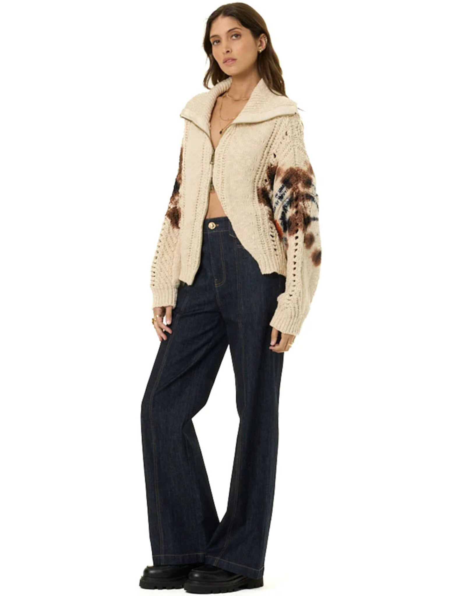YOUNG FABULOUS & BROKE MANEA ZIP UP CARDI