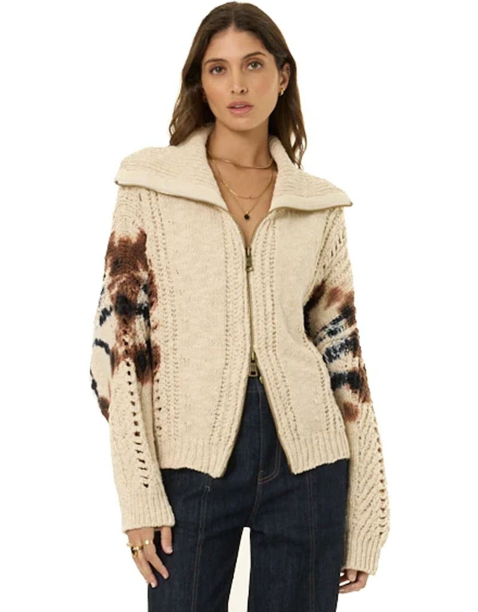 YOUNG FABULOUS & BROKE MANEA ZIP UP CARDI