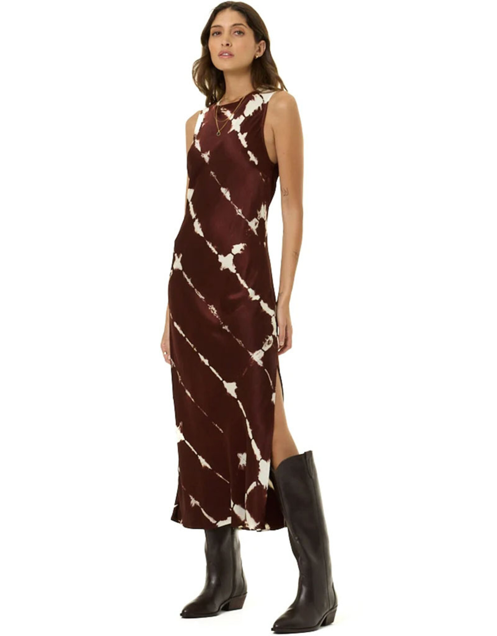 YOUNG FABULOUS & BROKE QUINTA MIDI DRESS