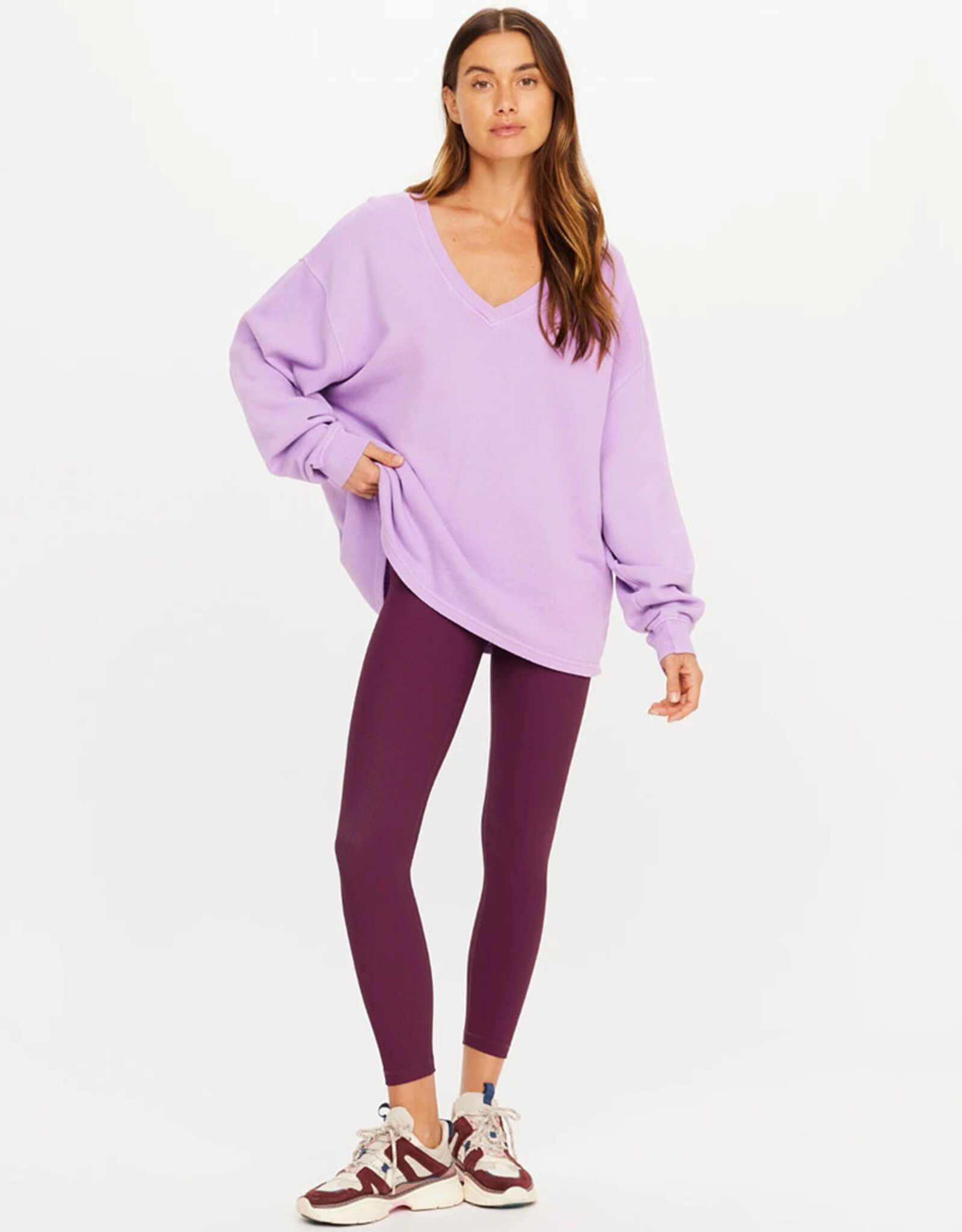 THE UPSIDE SOUL LOU V NECK SWEATER