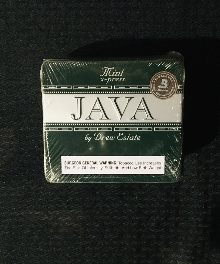 Java Mint x-press 4x32 Tin of 10 Sleeve of 5