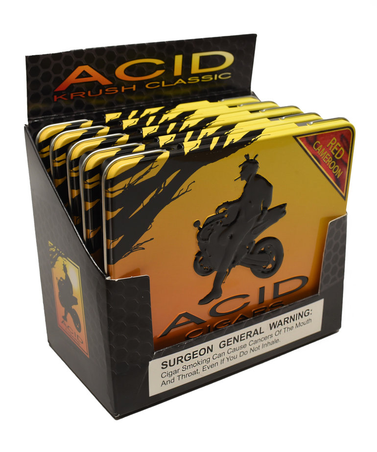 Acid by Drew Estate Krush Tin of 10 Red Sleeve of 5 Tins