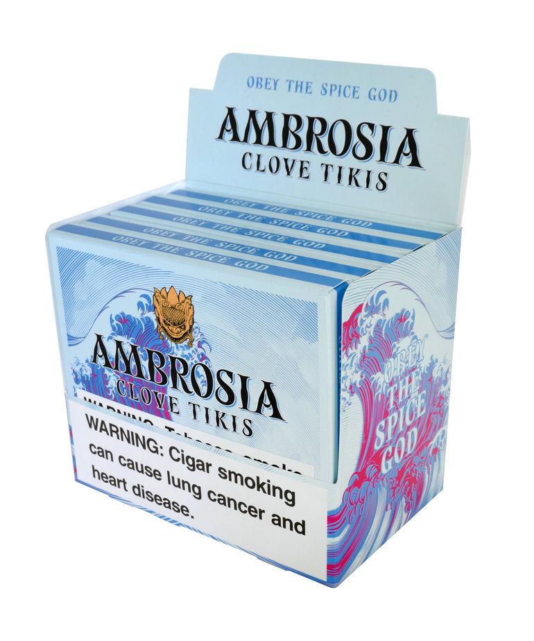 Ambrosia by Drew Estate Clove Tiki Tin of 10 Sleeve of 5