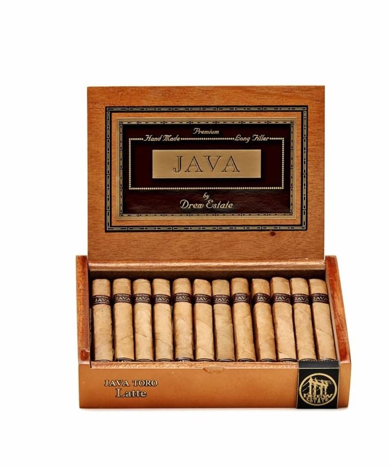Java by Drew Estate Latte Robusto 5.5x50 Box of 24