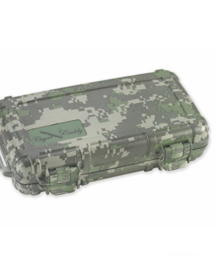 Cigar Caddy 5-Count Forest Camo Travel Humidor