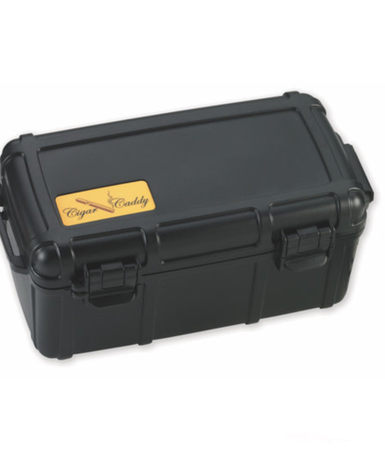 Cigar Caddy 15-Count Black Travel Humidor
