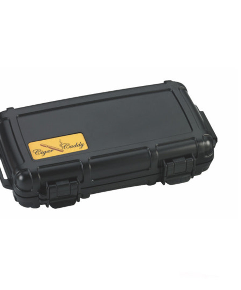 Cigar Caddy 5-Count Black Travel Humidor