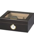 Capri Glasstop Mahogany 25-Count Humidor