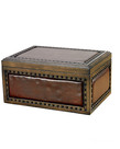 The Nottingham 200-Count Brown Leather Humidor