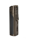 Lotus Monarch Quad Flame Torch lighter w/ Cigar Rest & Punch - Gunmetal & Carbon Fiber