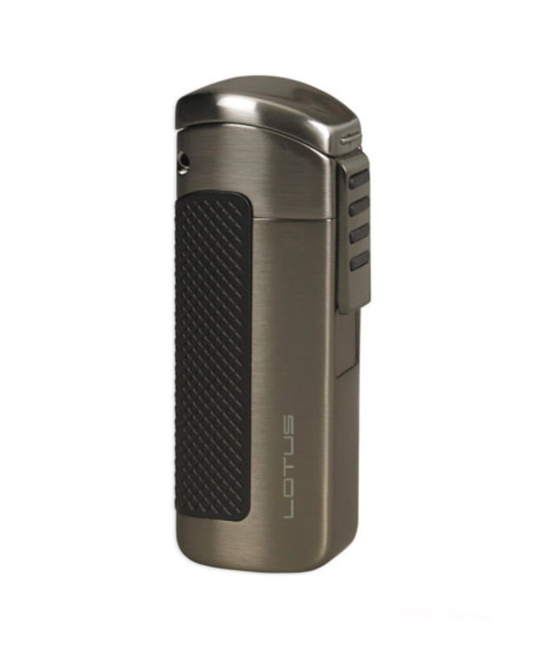Lotus CEO Triple Flame Torch lighter - Gunmetal Satin & Black
