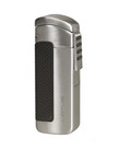 Lotus CEO Triple Flame Torch lighter - Chrome Satin & Black