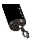 Lotus Monarch Quad Flame Torch lighter w/ Cigar Rest & Punch - Black