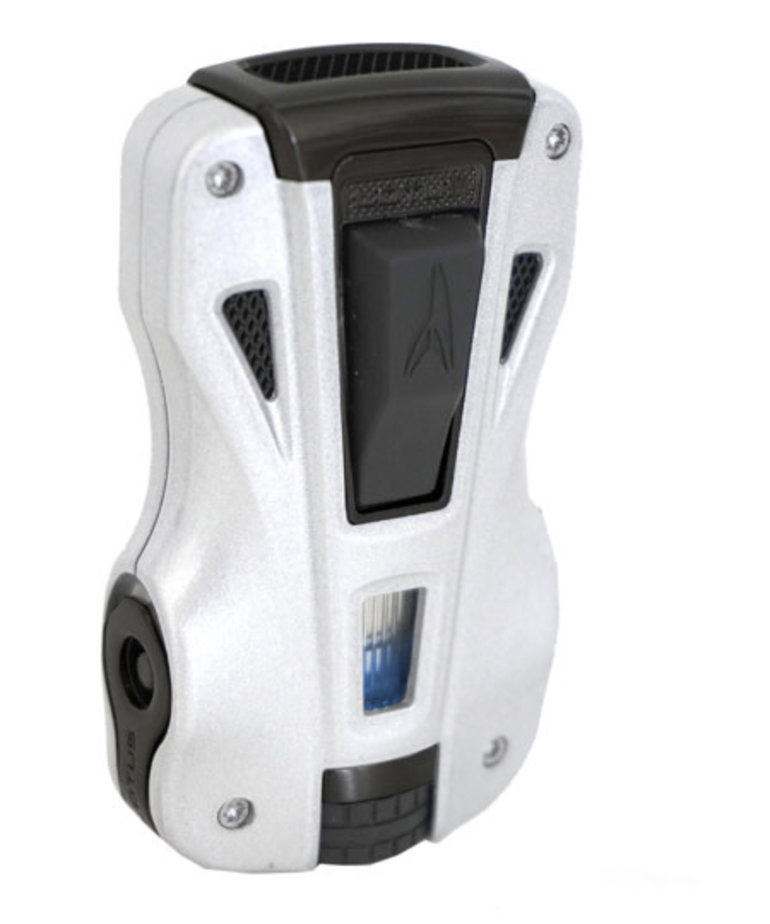 Lotus GT Twin Pinpoint Torch lighter - Silver & Black Matte