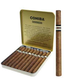 Cohiba Minitures Tin of 10 Sleeve of 10 Tins