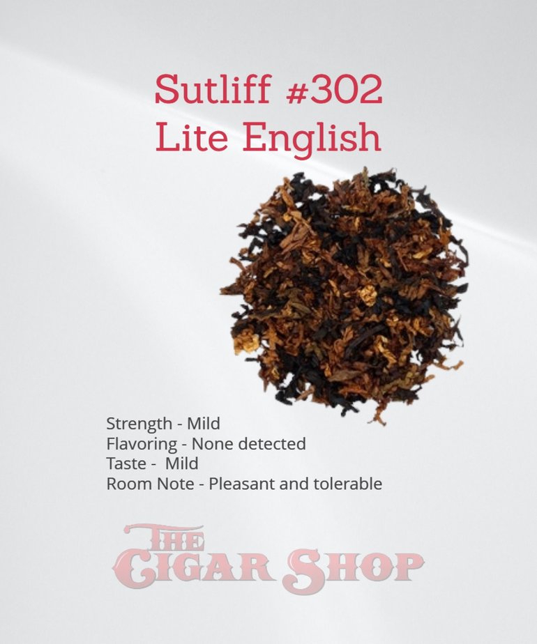 Sutliff Sutliff 302 English Pipe Tobacco Bulk 1 lb.
