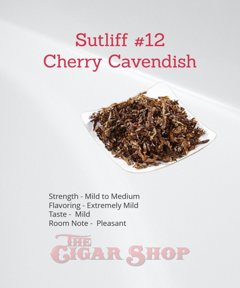Sutliff Sutliff 12 Cherry Cavendish Pipe Tobacco 1 oz.