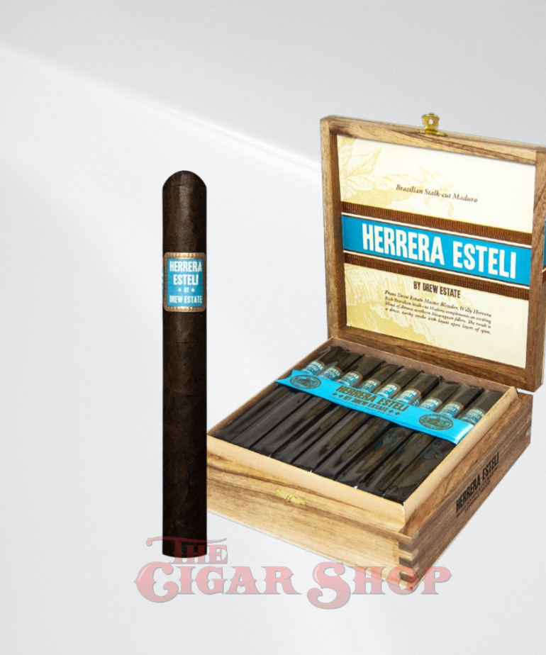Herrera Esteli Herrera Esteli by Drew Estate Brazilian Maduro Lonsdale Deluxe 6x44 Box of 25