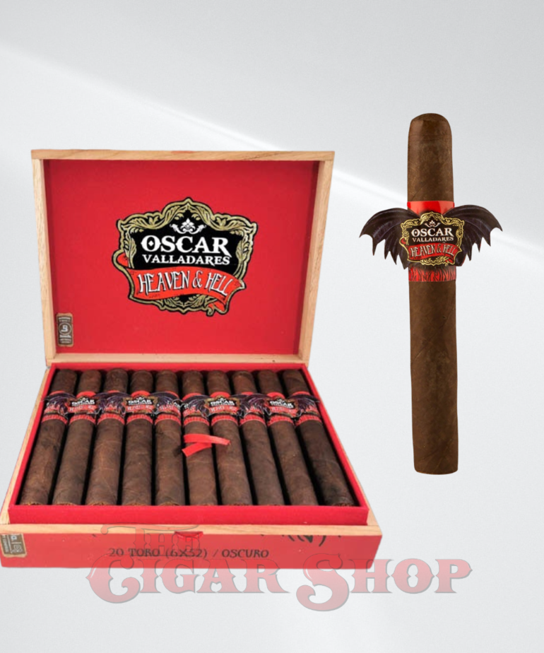 Oscar Valladares Heaven and Hell by Oscar Valladares Oscuro (Red) Toro 6x52 Box of 20