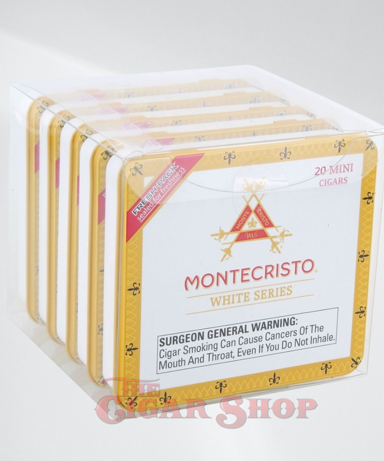 MonteCristo White Mini Tin of 20 Sleeve of 5 Tins