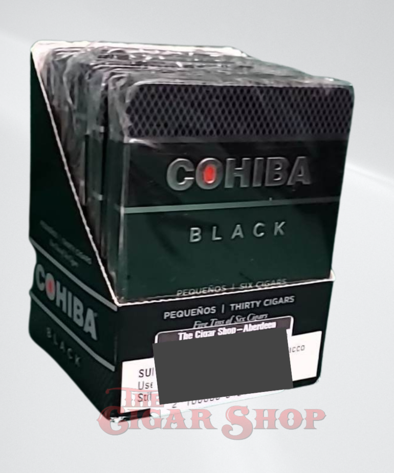 Cohiba Black Pequenos Tin of 6 Sleeve of 5 Tins