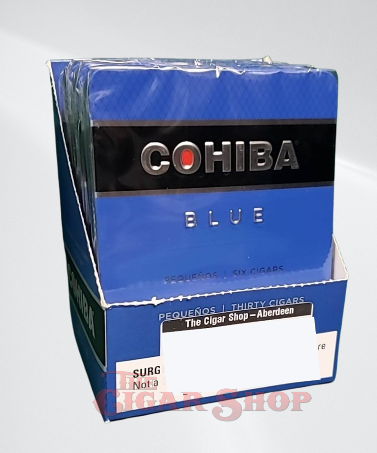 Cohiba Blue Pequenos 4 3/16x31 Tin of 6 Sleeve of 5 Tins
