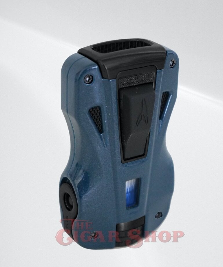 Lotus GT Twin Pinpoint Torch lighter - Blue & Black Matte
