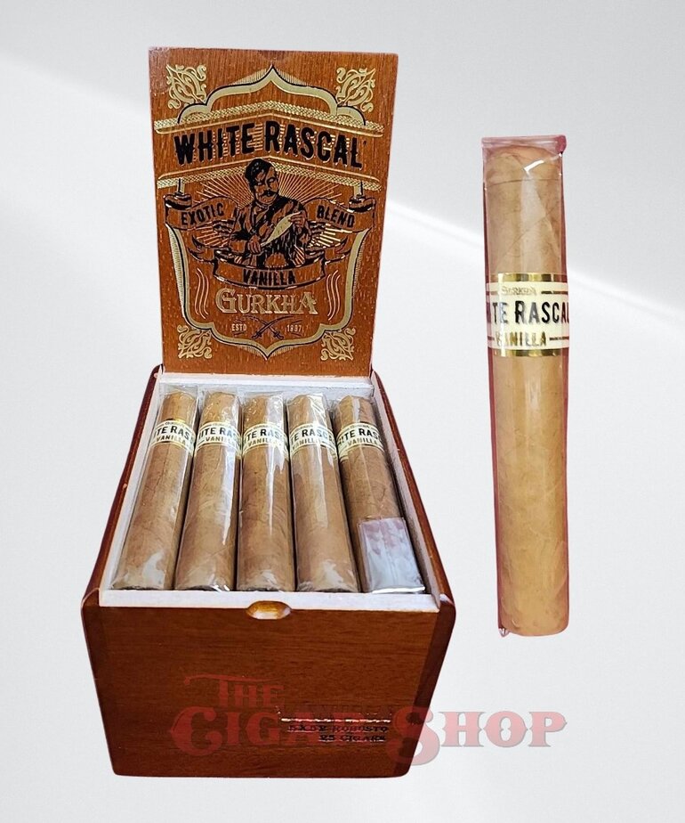 Gurkha Gurkha Cafe Tabac White Rascal Vanilla Robusto 5x52 Box of 25