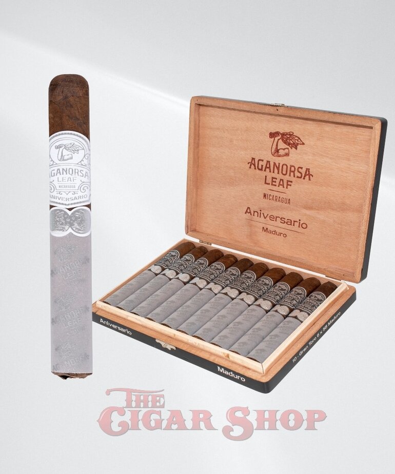 Aganorsa Leaf Aganorsa Leaf Aniversario Gran Toro Maduro Box Pressed 6x58 Box of 10