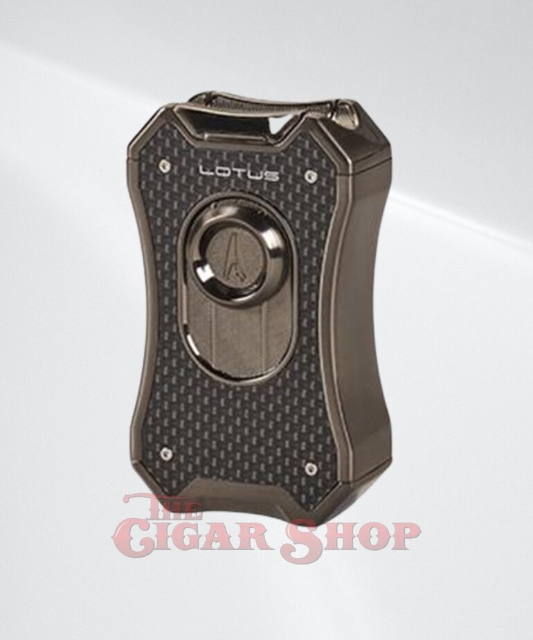 Lotus Emperor Quad Flame Table Torch lighter - Gunmetal & Carbon Fiber