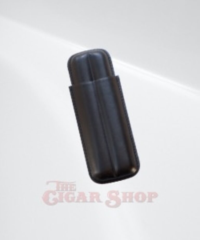 2-Finger Leather Case - Black 6 7/8x2.25
