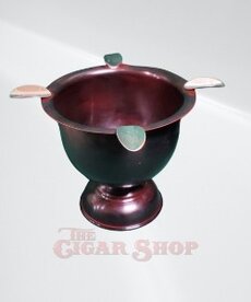 Stinky Ashtray - Tall 4-Stirrup Cherry/Black Antique