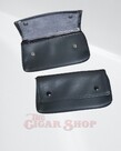 Leather Padded Roll-up Pouch with Buttons