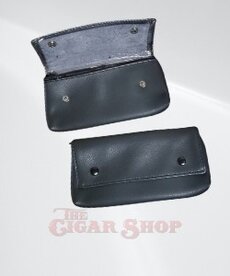 Leather Padded Roll-up Pouch with Buttons