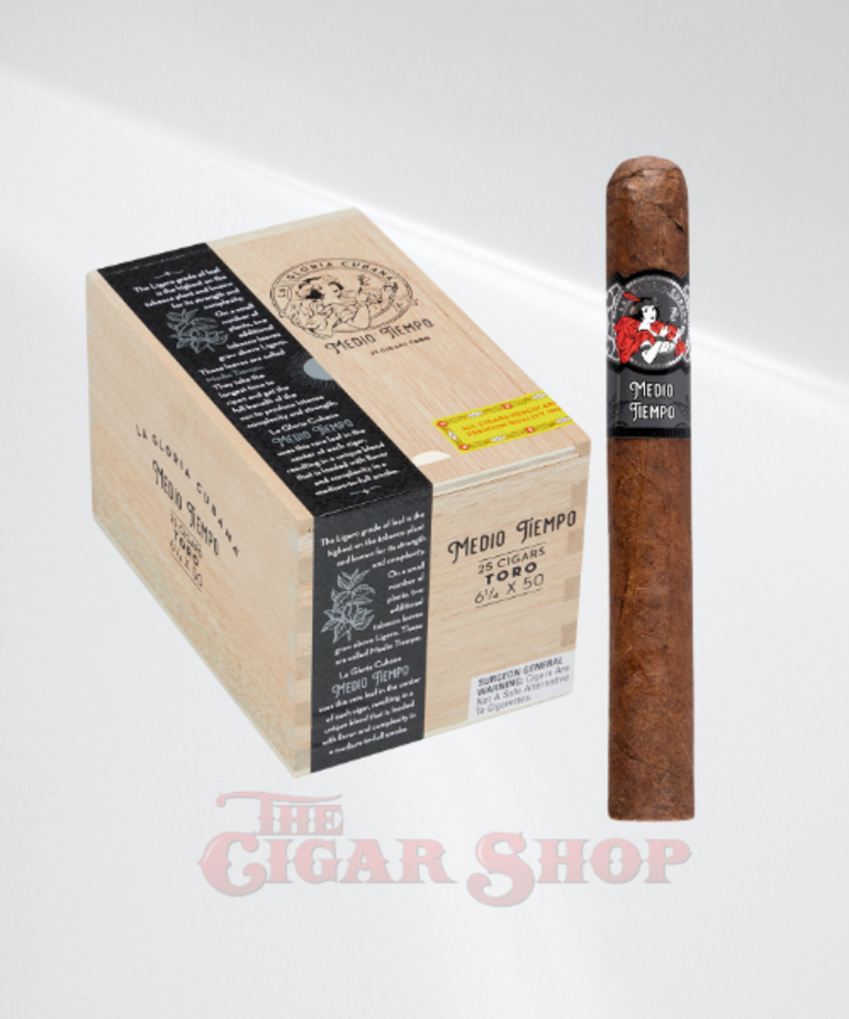 La Gloria Cubana La Gloria Cubana Medio Tiempo Toro 6.125x50 Box of 25