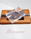 Diamond Crown Crystal Ashtray in Wood