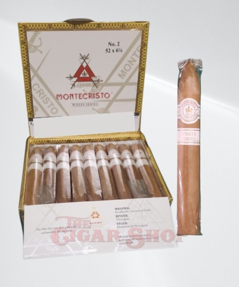 MonteCristo White No. 2 6 1/8x52 Box of 27