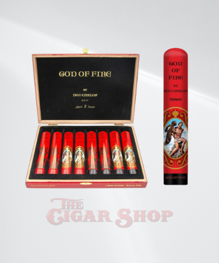 God of Fire God of Fire by Don Carlos Robusto Tubo 50x5.25